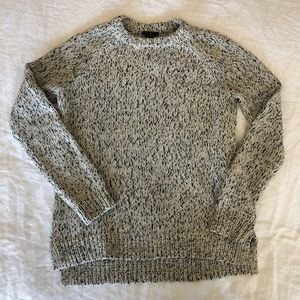 Theory Light Grey Cozy Knit Sweater